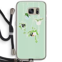Hang In There: Samsung Galaxy S7 Transparant Hoesje met koord