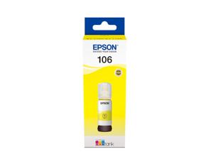 Epson inktfles 106, 70 ml, OEM C13T00Q440, geel