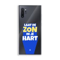 Laat de zon in je hart: Samsung Galaxy Note 10 Plus Transparant Hoesje