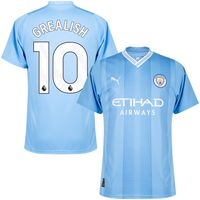 Manchester City Shirt Thuis 2023-2024 + Grealish 10