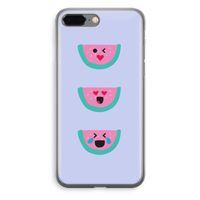 Smiley watermeloen: iPhone 8 Plus Transparant Hoesje