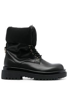 Versace Jeans Couture bottines à logo imprimé - Noir