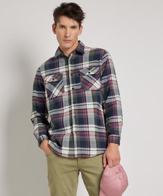 flanel overhemd met borstzakken