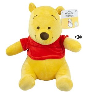 Disney pluche knuffel Pooh uit Winnie de Pooh - stof - 30 cm - Bekende cartoon figuren