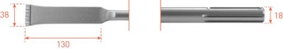 Rotec SDS-MAX HM-Tandbeitel 38x280mm - 2151060 - 215.1060