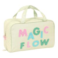 Toilettas voor op School Glow Lab Magic flow Beige 31 x 14 x 19 cm