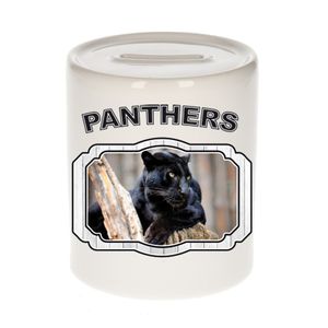 Dieren liefhebber zwarte panter spaarpot - panters cadeau