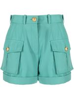 Balmain short à taille haute - Vert - thumbnail