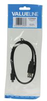 Valueline Vlcp60500b05 Usb 2.0 Usb A Male - Usb Micro B Male Kabel 0,50 M Zwart - thumbnail