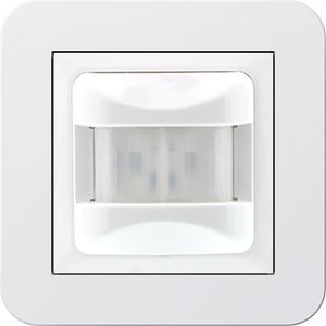 Automatische Lichtschakelaar wit met afdekaam E3 Gira Design