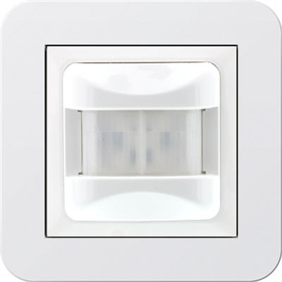 Automatische Lichtschakelaar wit met afdekaam E3 Gira Design