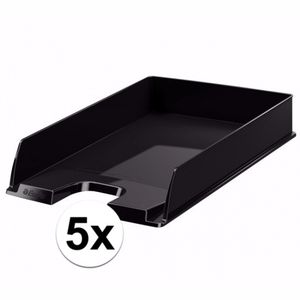 Zwarte documentenbak A4 5 stuks