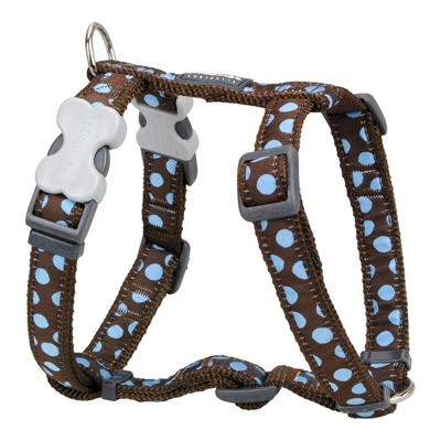 Hondentuigje Red Dingo Style Blauw Bruin Schoonheidsvlekjes 30-48 cm