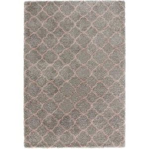 Mint Rugs vloerkleed Luna - grijs/roze - 200x290 cm - Leen Bakker