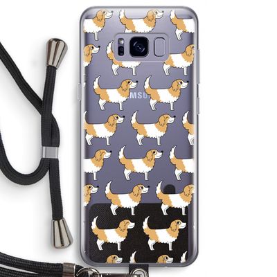 Doggy: Samsung Galaxy S8 Transparant Hoesje met koord