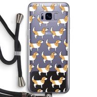 Doggy: Samsung Galaxy S8 Transparant Hoesje met koord