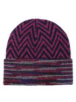 Missoni bonnet à motif zigzag - Rose