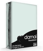 Damai Multiform Double Jersey Hoeslaken Aqua-80/90 x 210/220 cm - thumbnail