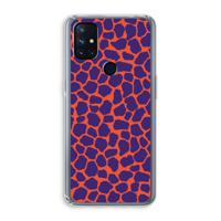 Purple Giraffe: OnePlus Nord N10 5G Transparant Hoesje - thumbnail