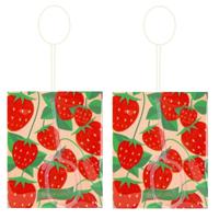 Geurzakjes - 4x - Aardbei geur - in handig zakje - luchtverfrisser - 7 x 16 cm