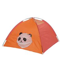 Speeltent voor kinderen panda thema - polyester - oranje - 120 x H80 cm   - - thumbnail