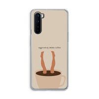 Aggressively drinks coffee: OnePlus Nord Transparant Hoesje