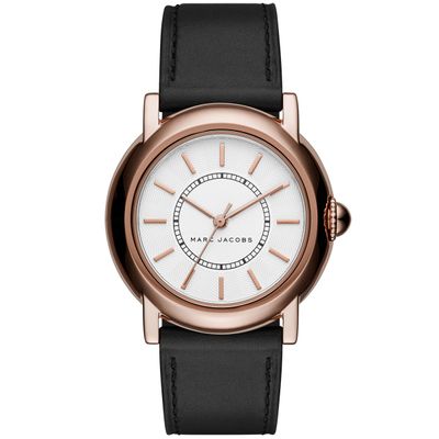 Horlogeband Marc by Marc Jacobs MJ1450 Leder Zwart 18mm