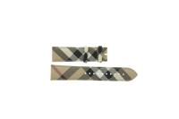 Horlogeband Burberry BU9360 Leder Multicolor 22mm
