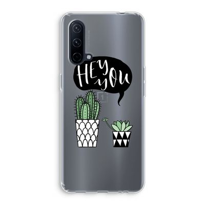 Hey you cactus: OnePlus Nord CE 5G Transparant Hoesje