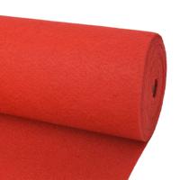 Tapijt effen 1x24 m rood