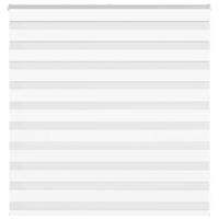 VidaXL Zebra blind 140x100 cm stofbreedte 135,9 cm polyester wit