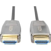 Digitus AK-330126-100-S HDMI-kabel HDMI Aansluitkabel HDMI-A-stekker, HDMI-A-stekker 10.00 m Zwart 8K UHD, Afgeschermd (dubbel)