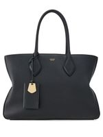 Ferragamo grand sac à main en cuir à logo imprimé - Noir