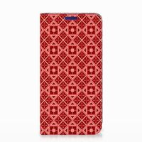 Samsung Galaxy S10e Hoesje met Magneet Batik Rood - thumbnail