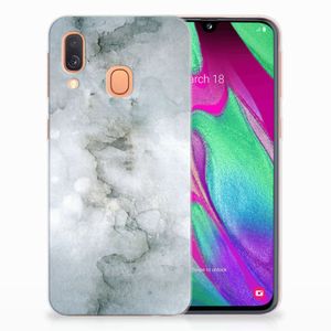 Hoesje maken Samsung Galaxy A40 Painting Grey