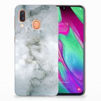 Hoesje maken Samsung Galaxy A40 Painting Grey - thumbnail