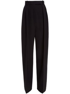 KHAITE pantalon plissé Cessie à taille haute - Noir