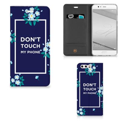 Huawei P10 Plus Design Case Flowers Blue DTMP Huawei P10 Plus Design Case Flowers Blue DTMP