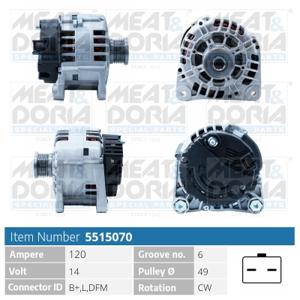 Meat Doria Alternator/Dynamo 5515070