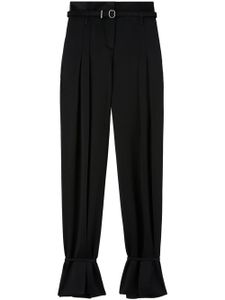 Jil Sander pantalon de tailleur à taille ceinturée - Noir