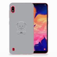 Samsung Galaxy A10 Telefoonhoesje met Naam Grijs Baby Olifant
