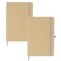 Notitieboekje Elevate - 2x - A5 formaat - goud - 14 x 21 cm ? karton/papier ? Opschrijfboekje