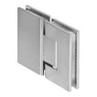 BRAUER Glasscharnier 180 graden 2 stuks PVD RVS-kleurig geborsteld