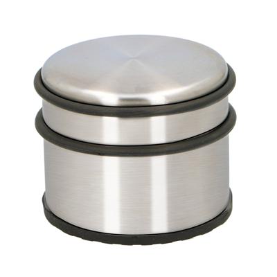 Alpina Deurstopper van 1.1 kilo - staal - met zwart kunststof rand - 9 x 7 cm