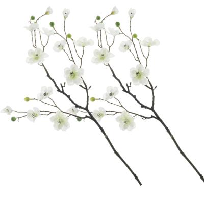 Kunstbloem appel bloesem Kyoto - 3x - 56 cm - wit - Kunst zijdebloemen