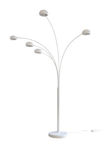 Artistiq Vloerlamp 'Gregor' 5-lamps, kleur Wit