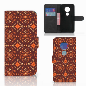 Motorola Moto G7 | G7 Plus Telefoon Hoesje Batik Brown