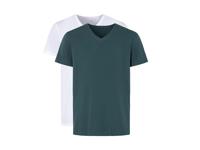 2 heren-T-shirts (XL (56/58), Groen/wit)