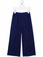 Oseree Kids pantalon évasé à paillettes - Bleu Oseree Kids pantalon évasé à paillettes - Bleu