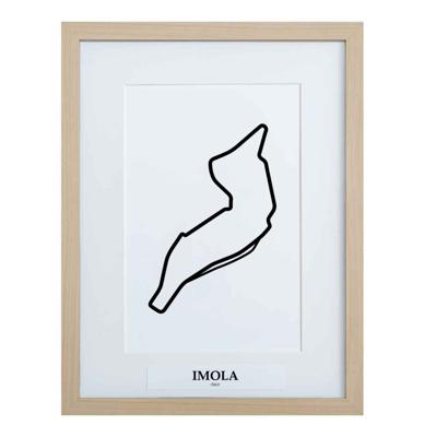 Formule 1 Circuit Imola 3D Print - Hout